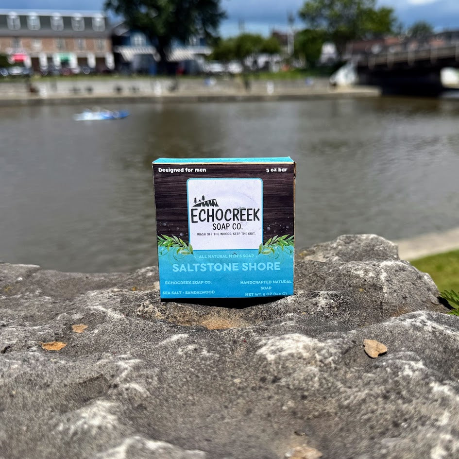 EchoCreek Soap Co. Saltstone Shore – Sandalwood & Sea Salt