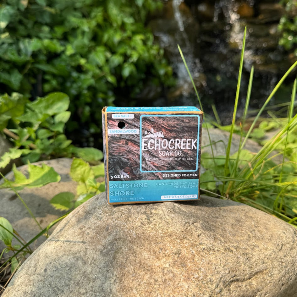 EchoCreek Soap Co: Saltstone Shore – Sandalwood & Sea Salt