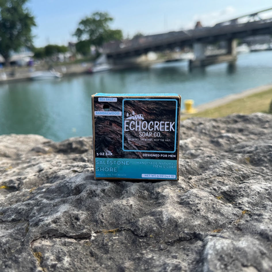 EchoCreek Soap Co: Saltstone Shore – Sandalwood & Sea Salt