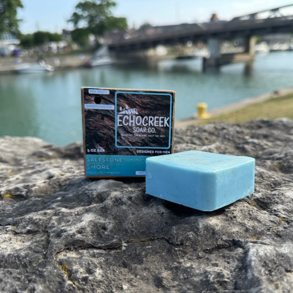 EchoCreek Soap Co: Saltstone Shore – Sandalwood & Sea Salt
