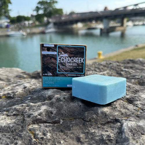 EchoCreek Soap Co: Saltstone Shore – Sandalwood & Sea Salt