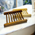 Natural Bamboo Soap Holder – Self-Draining Soap Dish
